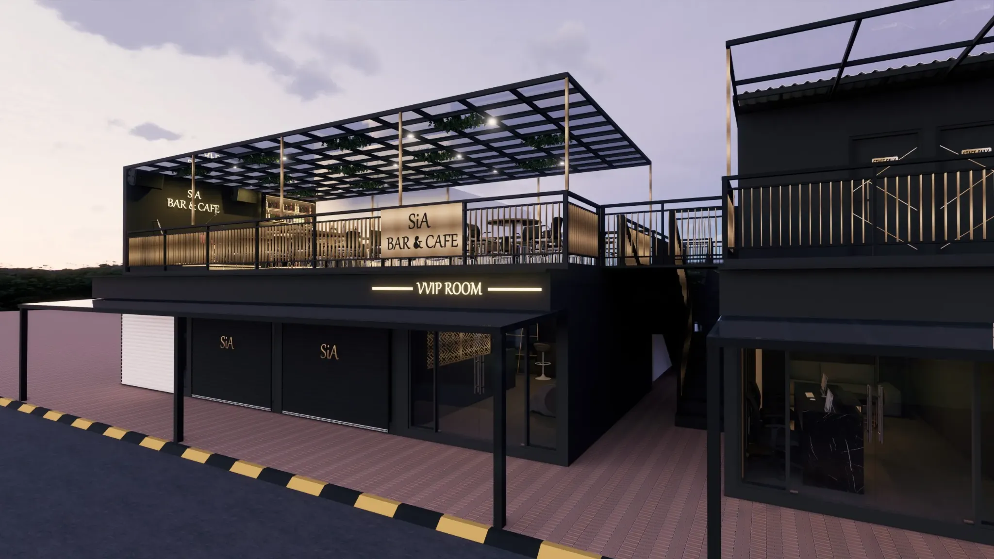Area rooftop Sia Bar & Lounge